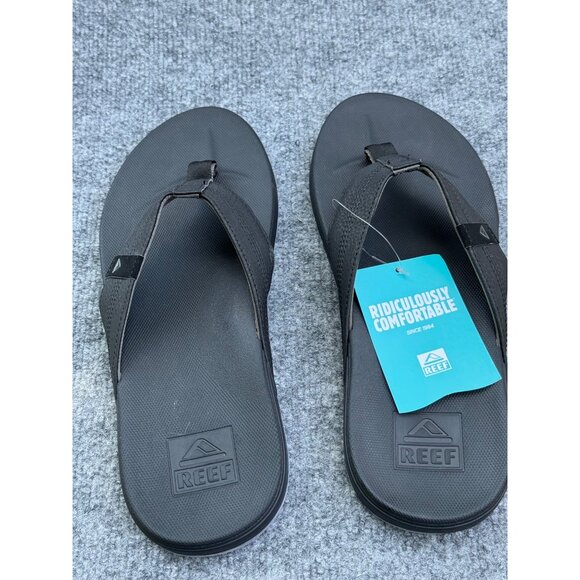 Reef Mens Flip Flops Size 11 Black  Cushion Phantom Synthetic Upper & Outsole - Picture 14 of 16